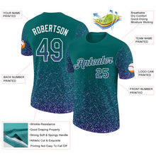 Загрузить изображение в средство просмотра галереи, Custom Teal Purple-White Colorful Sparkle Gradient Dots Performance T-Shirt
