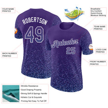 Load image into Gallery viewer, Custom Purple Light Blue-White Colorful Sparkle Gradient Dots Performance T-Shirt
