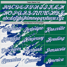 Загрузить изображение в средство просмотра галереи, Custom Kelly Green White-Royal Brush Stroke Shatter Splatter Performance T-Shirt
