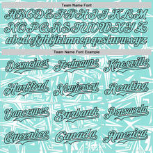 Charger l'image dans la galerie, Custom Ice Blue White-Black Geometric Cyber Starburst Authentic Baseball Jersey
