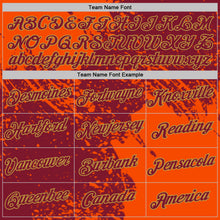 Загрузить изображение в средство просмотра галереи, Custom Crimson Orange-Old Gold Abstract Brush Stroke Performance T-Shirt
