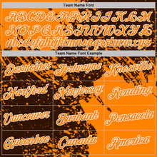 Laden Sie das Bild in den Galerie-Viewer, Custom Brown Bay Orange-White Abstract Brush Stroke Performance T-Shirt
