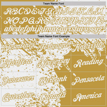 Laden Sie das Bild in den Galerie-Viewer, Custom White-Old Gold Abstract Brush Stroke Performance T-Shirt
