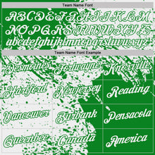 Laden Sie das Bild in den Galerie-Viewer, Custom White-Grass Green Abstract Brush Stroke Performance T-Shirt

