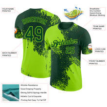 Загрузить изображение в средство просмотра галереи, Custom Green-Neon Green Abstract Brush Stroke Performance T-Shirt

