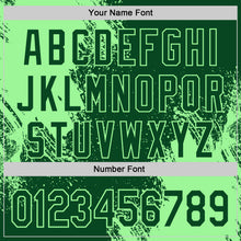 Charger l'image dans la galerie, Custom Green-Pea Green Abstract Brush Stroke Authentic Baseball Jersey
