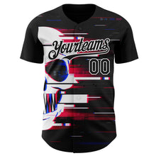 Load image into Gallery viewer, Custom Black-White Skull Authentic Baseball Jersey
