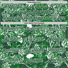 Laden Sie das Bild in den Galerie-Viewer, Custom Green-White Skull And Rose Authentic Baseball Jersey
