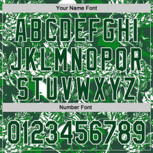 Laden Sie das Bild in den Galerie-Viewer, Custom Green-White Skull And Rose Authentic Baseball Jersey
