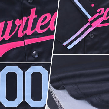 Custom Cream Orange-Purple Raglan Line Gradient Stripe Authentic Baseball Jersey