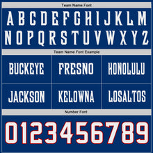Charger l'image dans la galerie, Custom US Navy Blue White-Red Authentic Fluid Scratch Waves Football Jersey
