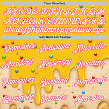 Загрузить изображение в средство просмотра галереи, Custom Yellow Cream-Pink Ice Cream Waffle Foodie Dessert Performance T-Shirt
