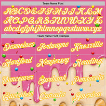 Загрузить изображение в средство просмотра галереи, Custom Pink Cream-Gold Ice Cream Waffle Foodie Dessert Performance T-Shirt
