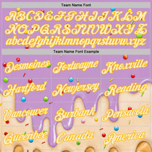 Laden Sie das Bild in den Galerie-Viewer, Custom Light Purple Cream-Gold Ice Cream Waffle Foodie Dessert Performance T-Shirt
