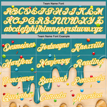 Charger l'image dans la galerie, Custom Teal Cream-Gold Ice Cream Waffle Foodie Dessert Performance T-Shirt
