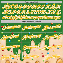 Charger l'image dans la galerie, Custom Grass Green Cream-Gold Ice Cream Waffle Foodie Dessert Performance T-Shirt
