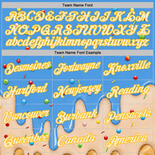 Charger l'image dans la galerie, Custom Powder Blue Cream-Gold Ice Cream Waffle Foodie Dessert Performance T-Shirt
