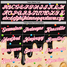 Charger l'image dans la galerie, Custom Black Cream-Pink Ice Cream Waffle Foodie Dessert Performance T-Shirt
