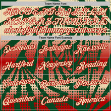 Load image into Gallery viewer, Custom Green Cream-Red Lightning Gradient Dot Performance T-Shirt
