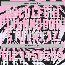 Load image into Gallery viewer, Custom Black Light Pink-White Lightning Gradient Dot Performance T-Shirt

