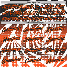 Load image into Gallery viewer, Custom White Black-Orange Lightning Gradient Dot Performance T-Shirt
