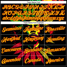 Load image into Gallery viewer, Custom Black Yellow-Red 3D Pattern Design Black History Month Performance T-Shirt
