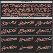 Load image into Gallery viewer, Custom Maroon Black-Cream Geometric V-Lines Color Block Performance T-Shirt
