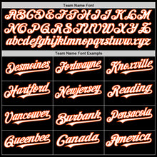 Laden Sie das Bild in den Galerie-Viewer, Custom Black White-Orange Line Authentic Baseball Jersey
