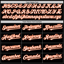 Load image into Gallery viewer, Custom Black White-Orange Line Authentic Baseball Jersey
