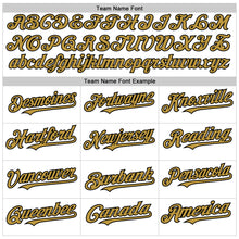 Laden Sie das Bild in den Galerie-Viewer, Custom White Black-Old Gold Line Authentic Baseball Jersey
