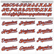 Laden Sie das Bild in den Galerie-Viewer, Custom White Orange-Royal Line Authentic Baseball Jersey
