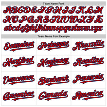 Laden Sie das Bild in den Galerie-Viewer, Custom White Red-Navy Line Authentic Baseball Jersey
