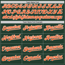 Laden Sie das Bild in den Galerie-Viewer, Custom Green Orange-White Line Authentic Baseball Jersey
