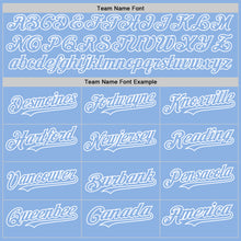 Load image into Gallery viewer, Custom Light Blue White Line Authentic Baseball Jersey
