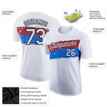 Laden Sie das Bild in den Galerie-Viewer, Custom White Black 3D American Flag Patriotic Performance T-Shirt
