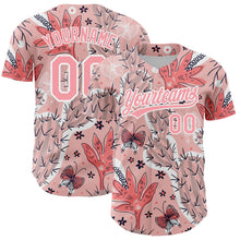 Загрузить изображение в средство просмотра галереи, Custom Medium Pink White 3D Pattern Design Cactus Festival Authentic Baseball Jersey
