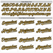 Load image into Gallery viewer, Custom White Old Gold-Black 3D Pattern Design Gradient Style Twinkle Star Authentic Baseball Jersey
