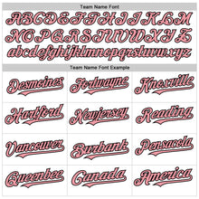 Load image into Gallery viewer, Custom White Medium Pink-Black 3D Pattern Design Gradient Style Twinkle Star Authentic Baseball Jersey
