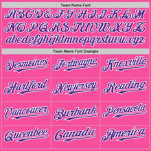 Загрузить изображение в средство просмотра галереи, Custom Pink Purple-White 3D Pattern Design Gradient Style Twinkle Star Authentic Baseball Jersey
