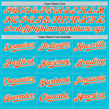 Load image into Gallery viewer, Custom Lakes Blue Orange-White 3D Pattern Design Gradient Style Twinkle Star Authentic Baseball Jersey
