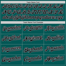 Загрузить изображение в средство просмотра галереи, Custom Midnight Green Black-Gray 3D Pattern Design Gradient Style Twinkle Star Authentic Baseball Jersey
