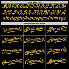 Загрузить изображение в средство просмотра галереи, Custom Black Old Gold-Burgundy 3D Pattern Design Geometric Shapes Authentic Baseball Jersey
