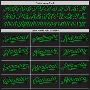 Custom Black Grass Green-Pink 3D Pattern Design Confetti Authentic Baseball Jersey