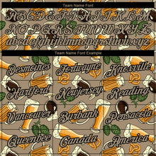 Load image into Gallery viewer, Custom Wheat Black 3D Pattern Design Oktoberfest Beer Festival Performance T-Shirt
