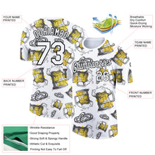 Charger l&#39;image dans la galerie, Custom White Black 3D Pattern Design Oktoberfest Beer Festival Performance T-Shirt
