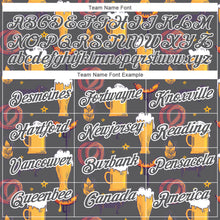 Charger l&#39;image dans la galerie, Custom Steel Gray White 3D Pattern Design Oktoberfest Beer Festival Performance T-Shirt
