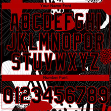 Laden Sie das Bild in den Galerie-Viewer, Custom Black Red-White 3D Pattern Design Flower Authentic Baseball Jersey
