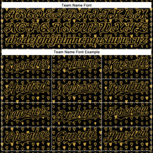 Charger l&#39;image dans la galerie, Custom Black Old Gold 3D Pattern Design Hearts Authentic Baseball Jersey
