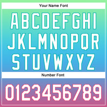 Load image into Gallery viewer, Custom Pea Green Neon Pink Aqua-Sky Blue 3D Pattern Design Champion Medal Authentic Baseball Jersey
