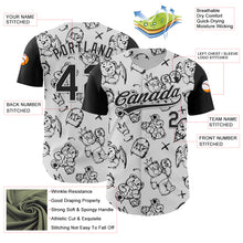 Charger l&#39;image dans la galerie, Custom White Black 3D Pattern Halloween Authentic Baseball Jersey
